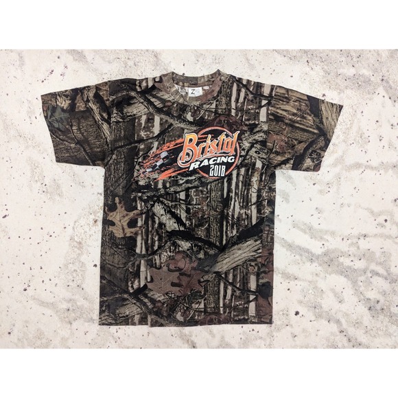 Other - Bristol‎ Racing 2018 Green/Brown Large Mens Shirt Camo Fall Outdoors Rugged
